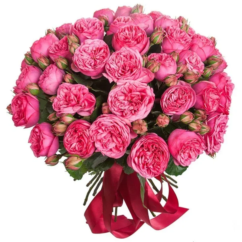 Букет из пионовидных роз «Пьедестал»